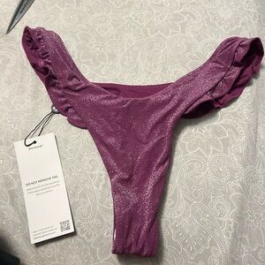 Cheeky purple glitter sparkle bikini bottom